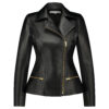 FAUX LEATHER BIKER JACKET