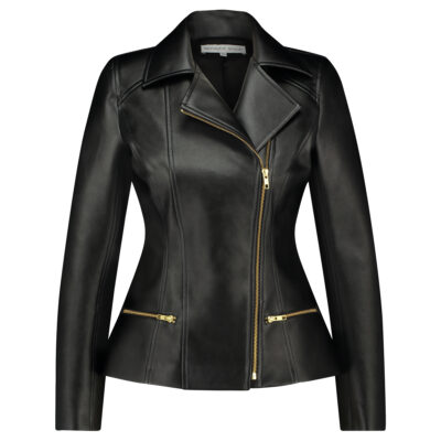 FAUX LEATHER BIKER JACKET