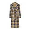 CHECKERED OVERSIZED TRENCH COAT front eclipse