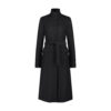 eclipse BLACK TAILORED WOOL COAT front