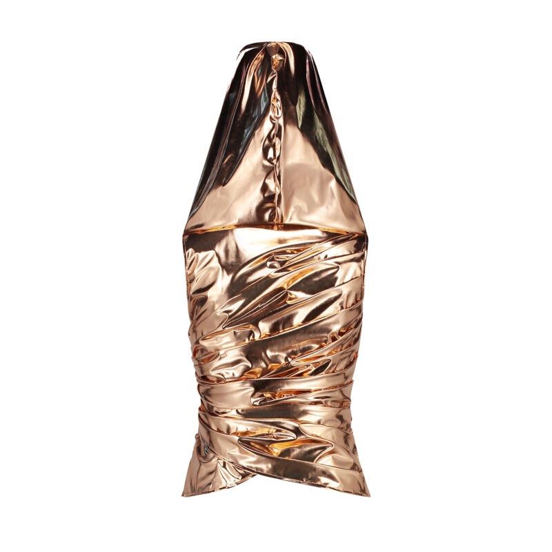 LIQUID BRONZE HOODED TOP - Image 4