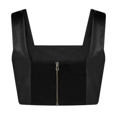 leather minimalist top-black_BACK