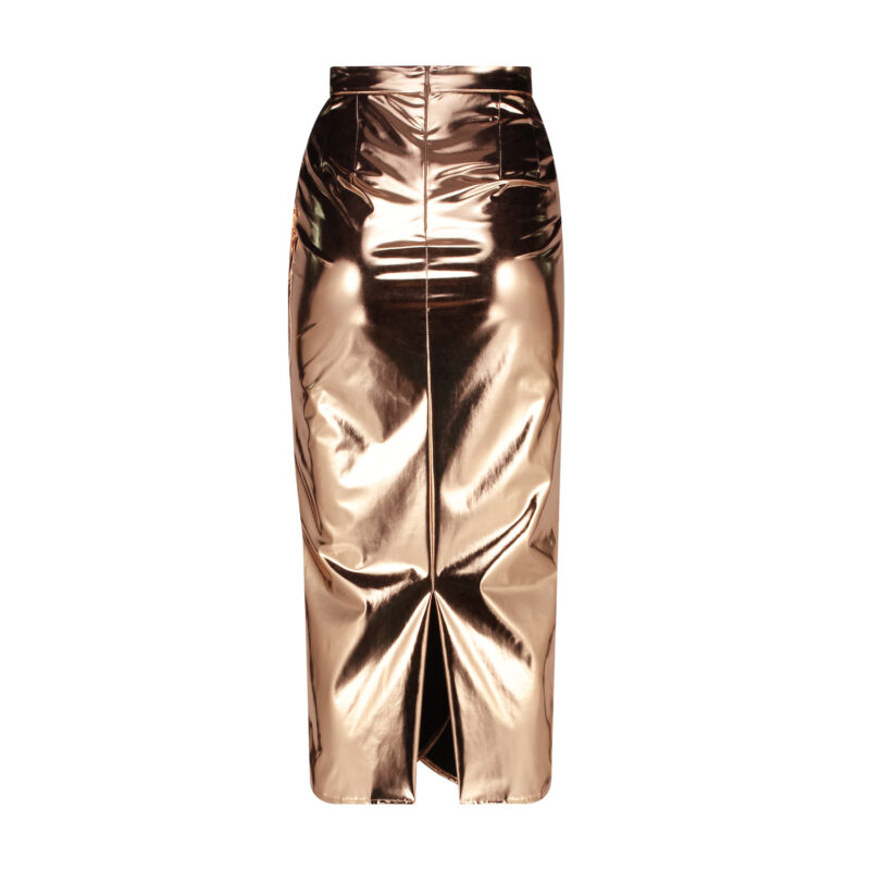 metal tube skirt-bronze_BACK